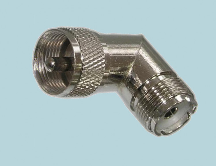 Переходник (U-412) UHF(m) - UHF(f) угловой