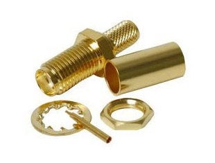 Разъём SMA-RP(f) 5D-FB обжим Gold
